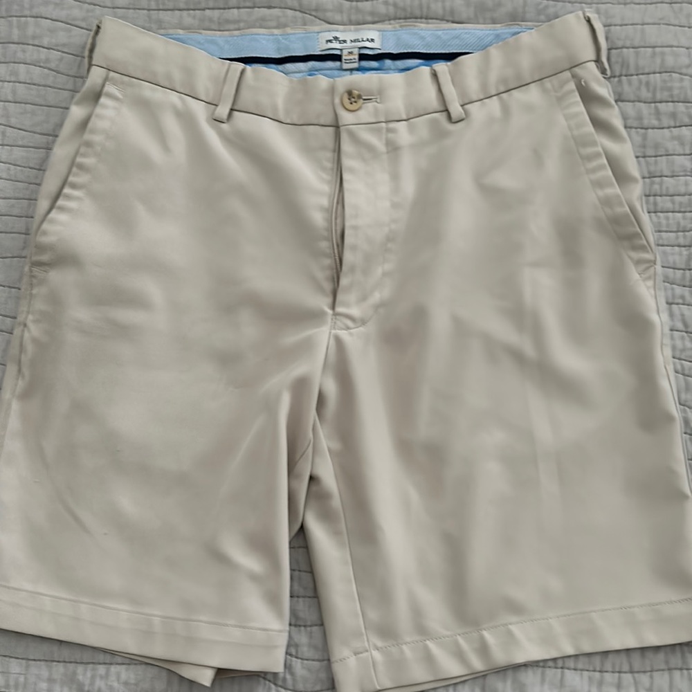 Peter Millar performance golf shorts stone size 30
